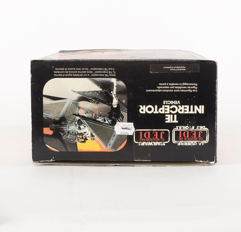 STAR WARS, Tie Interceptor i svensksåld kartong, Return of the Jedi, 1983.