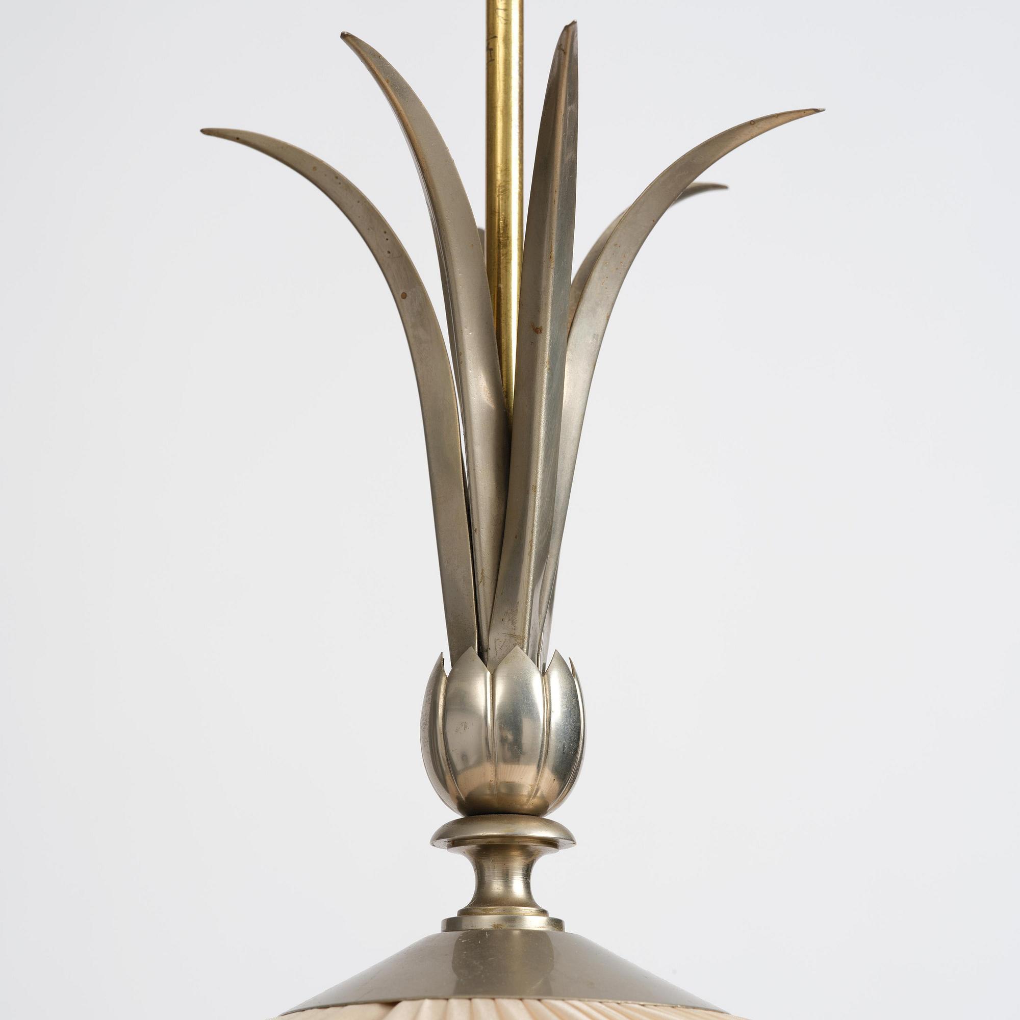 Harald Notini, a Swedish Grace ceiling lamp model "6312", Arvid Böhlmarks Lampfabrik, Stockholm, 1920s-30s.