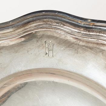 Fat, silver, Swedish import mark, 20th century.