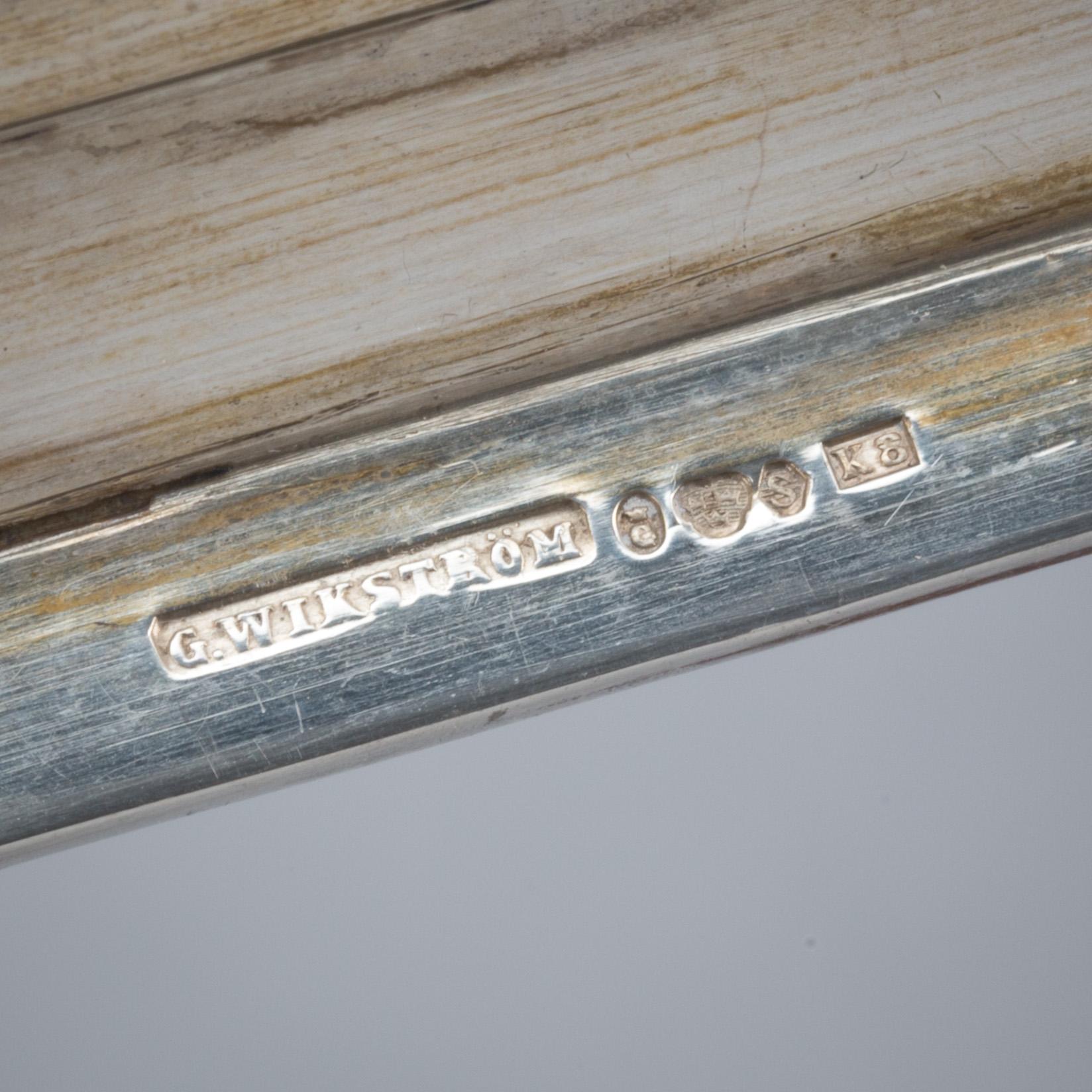 VIKINGASKEPP, silver. Gust Wikström, Göteborg. 1947. Ca 1700g.
