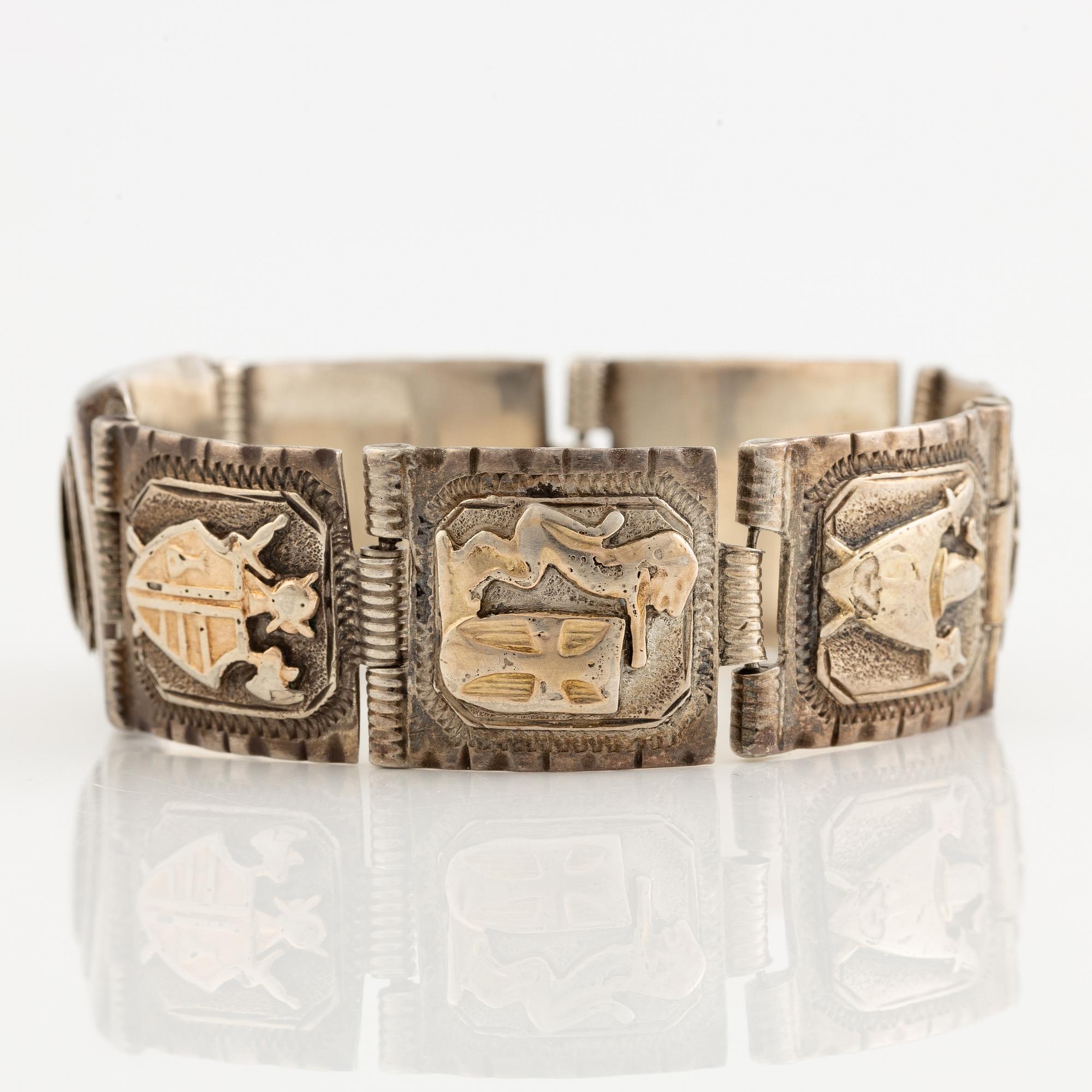 Bracelet, silver, Mexico.