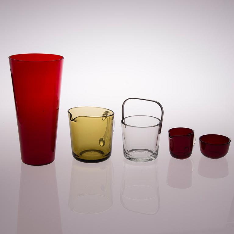 KAJ FRANCK, SERVISDELAR, 5 delar, Nuutajärvi, 1900-talets mitt.