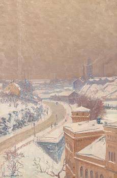 ANSHELM SCHULTZBERG, olja på duk, sign och dat 1923.