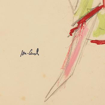 John Jon-And, gouache, stamped signature.