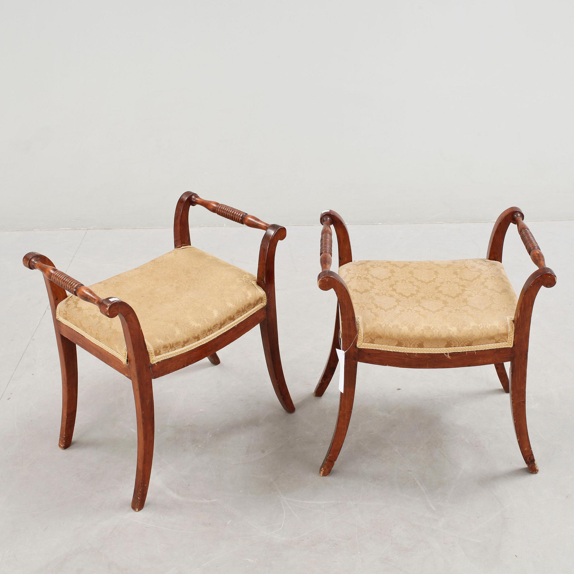 BANKETTER, ett par, Karl Johan, 1800-talets mitt.