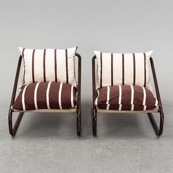 Charlotte Rude & Hjördis Olsson-Une, a pair of 'Gogo' easy chairs, IKEA, 1970's.