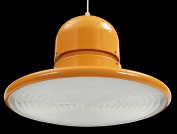 TAKLAMPA, plåt, Claesson Bringzen, 1970-tal. Höjd ca 30.