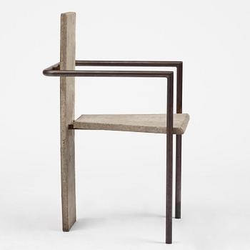 Jonas Bohlin, karmstol, "Concrete", ed. 86/100, Källemo, Värnamo, efter 1981.