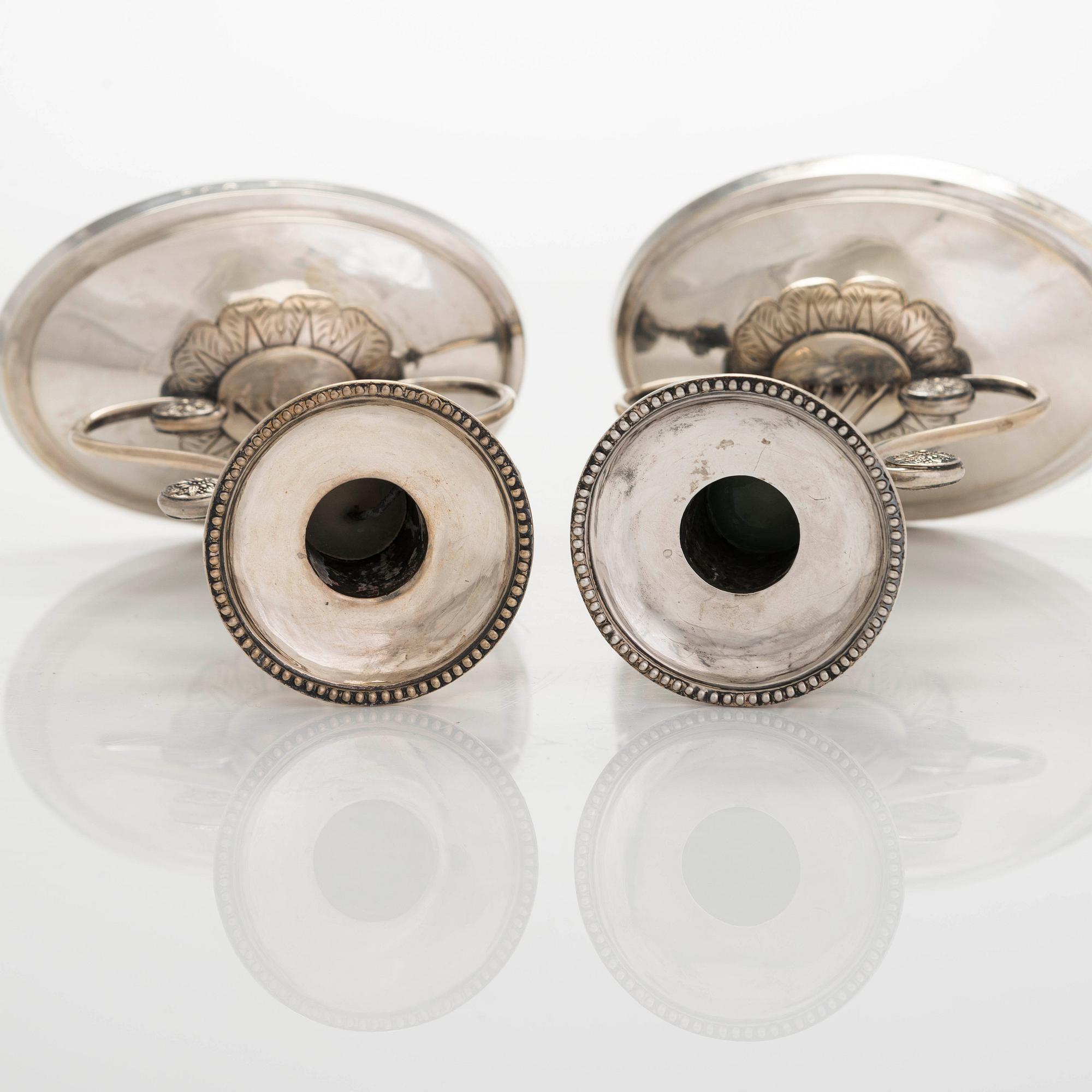 Jacob Herman Lundström, kynttilänjalkapari, Kuopio 1824.