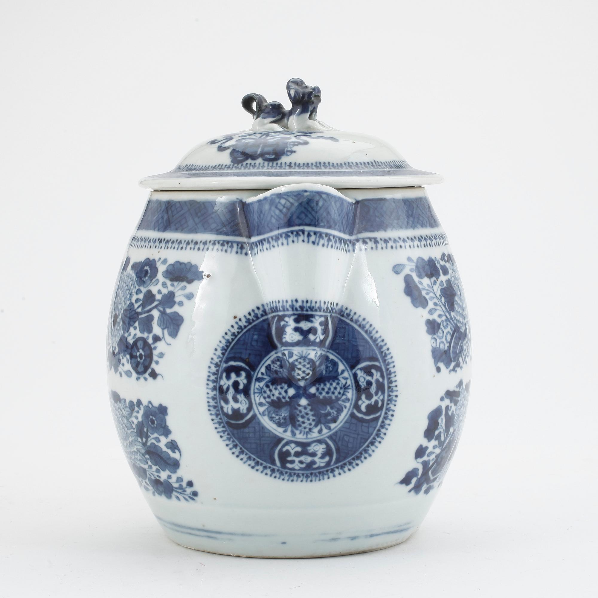 KANNA med LOCK, porslin, Kina, Jiaqing (1796-1820).