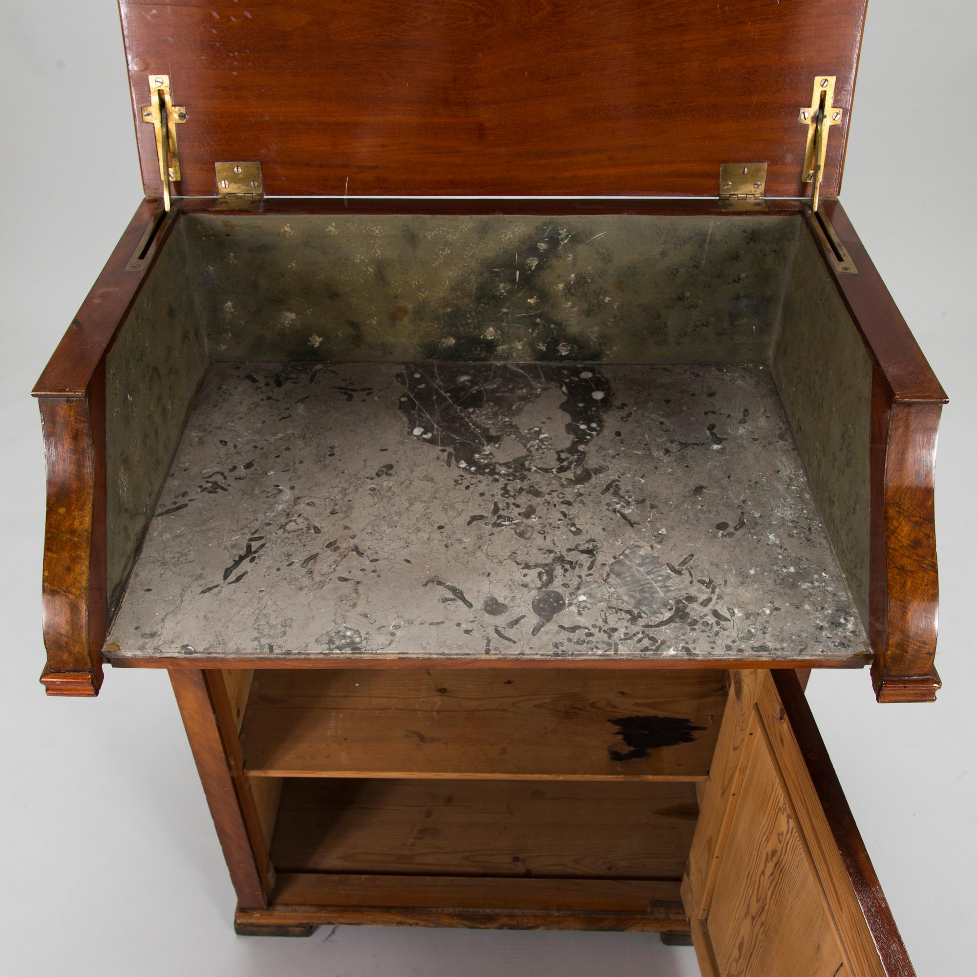 A washstand from the latter half of the 19th century, probably England.