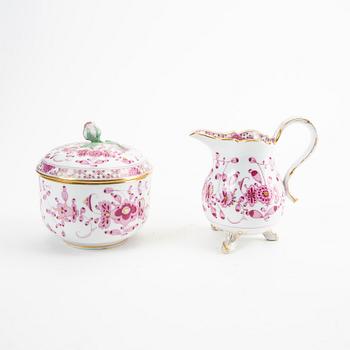 Tea service 17 pcs "Indische blume" Meissen later part of the 19th century porcelain.