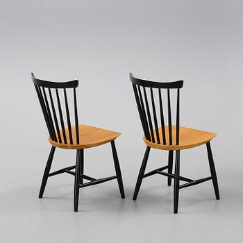 PINNSTOLAR, 2 st, Nässjö Stolfabrik, 1950/60-tal.