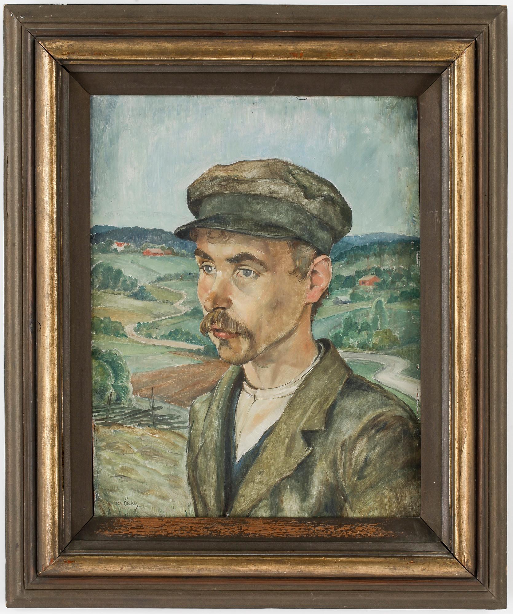 KARL ÖRBO, olja på pannå, daterad -26.