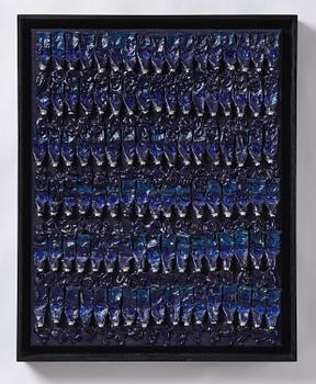 Arman (Armand Pierre Fernandez), "Monochrome Accumulation no. 3003".
