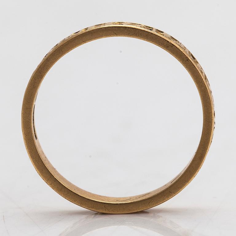 Björn Weckström, An 18K gold ring 'Lapp gold' for Lapponia 1969.
