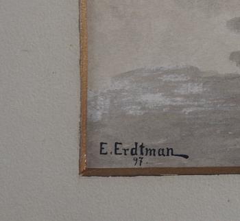 ERDTMAN, ELIAS, blandteknik, sign o dat -97.