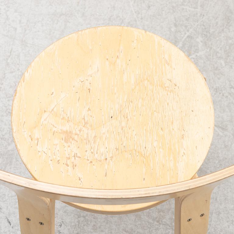 Alvar Aalto, chairs, 3 pcs, model 66 and stool, model 60, Artek, Finland.