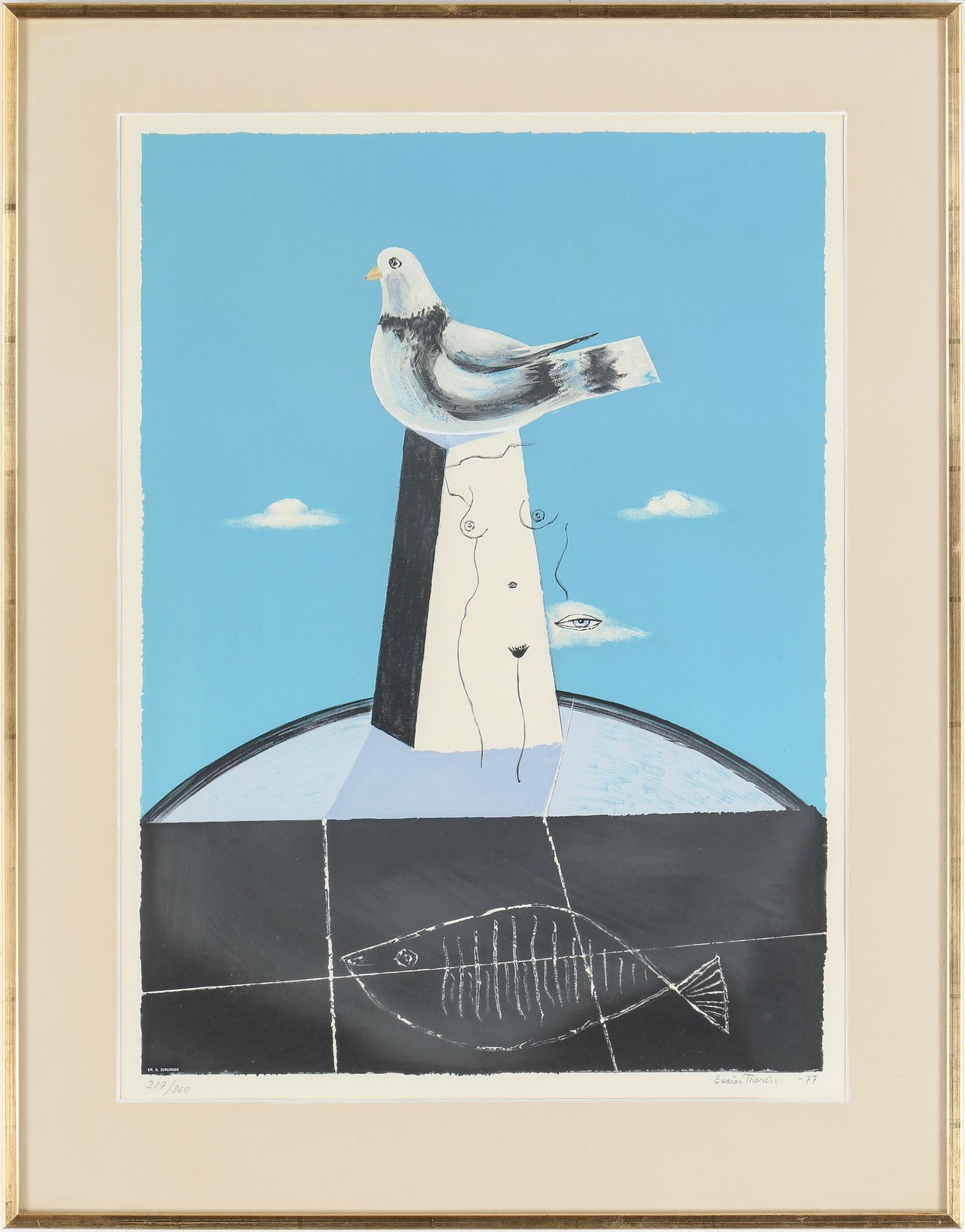 LITOGRAFIER, 6st, "Halmstadgruppen 50 år", signerade och numrerade 217/360.