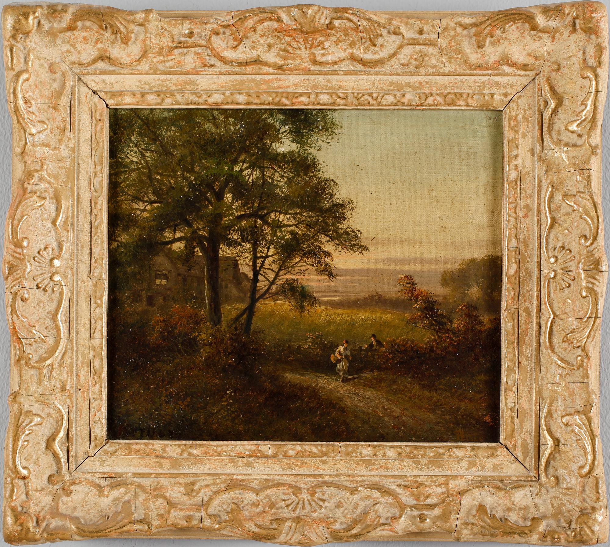 OKÄND KONSTNÄR, olja på duk, England, 1800-tal.