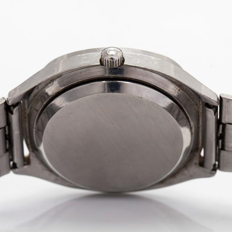 Omega, Seamaster, armbandsur, 37 x 40 mm,  stål, quartz, ca 1977.