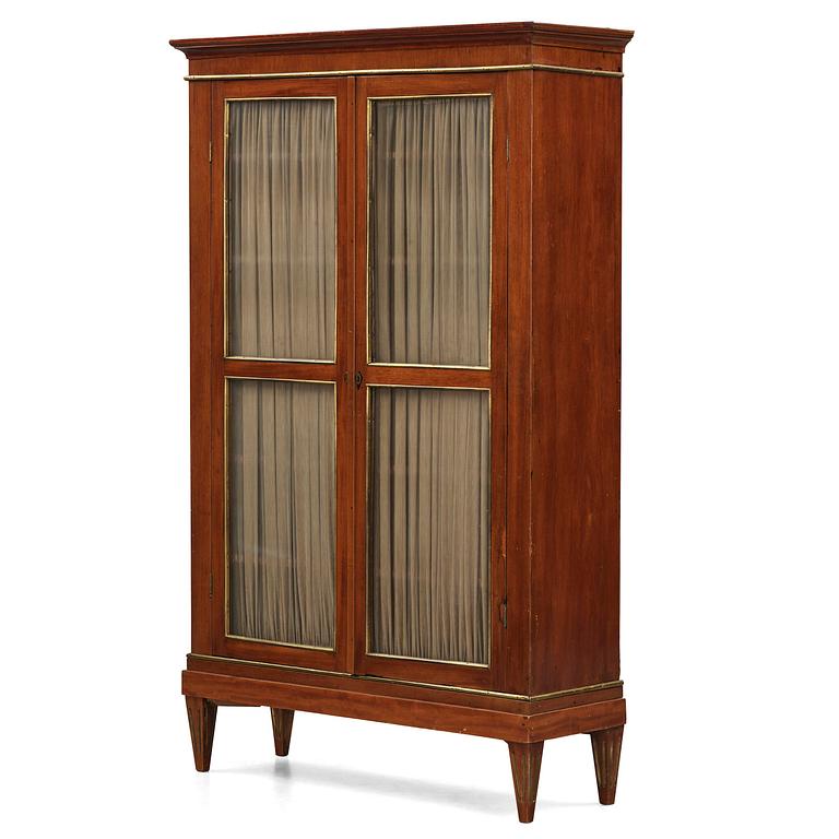 A late Gustavian mahogany bibliothéque, Stockholm, late 18th century.