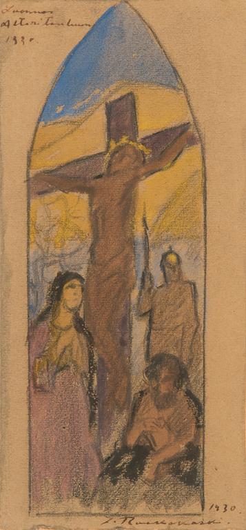 Jalmari Ruokokoski, mixed media, signed and dated 1930.