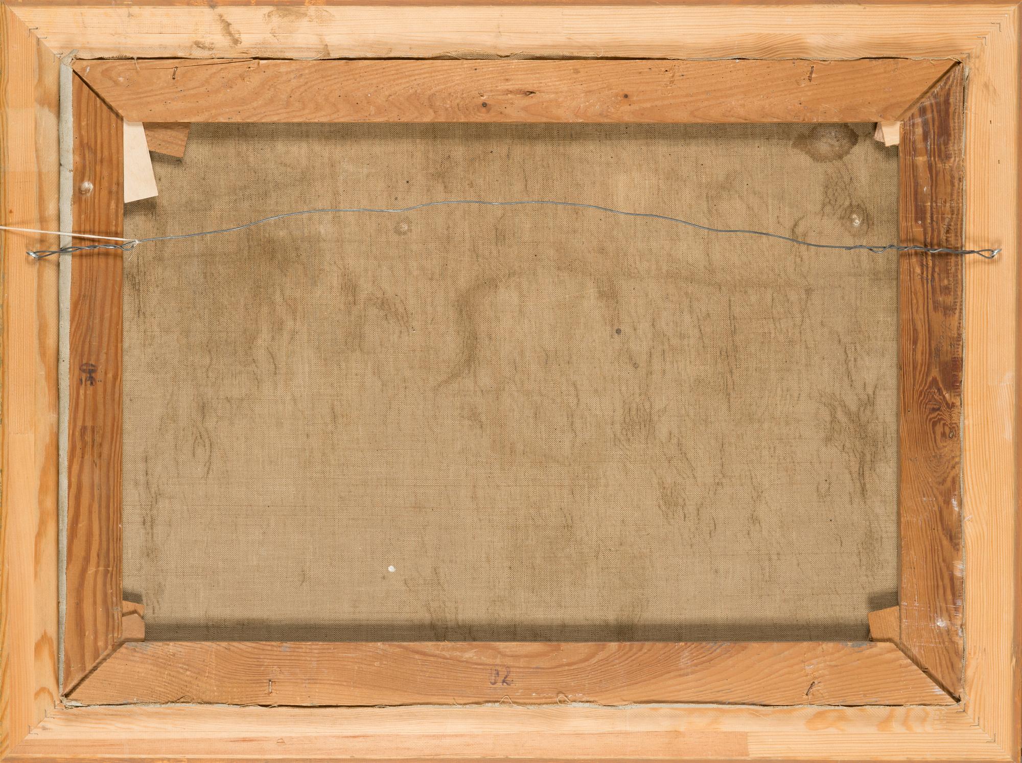 Adolf Bock, oil on canvas, signed and dated 1938.