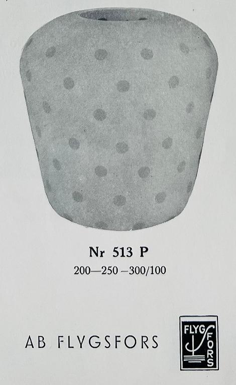 Flygsfors Glasbruk, ceiling lamp, a version of model '51334/513 P', 1940s/50s.