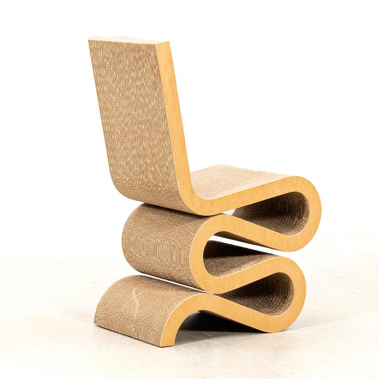 Frank Gehry, "Wiggle Side Chair", Vitra, late 20th century.