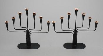 KANDELABRAR, ett par, Gunnar Ander, Ystad Metall.