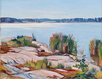 552. Laura Järnefelt, ARCHIPELAGO VIEW IN SUNLIGHT.