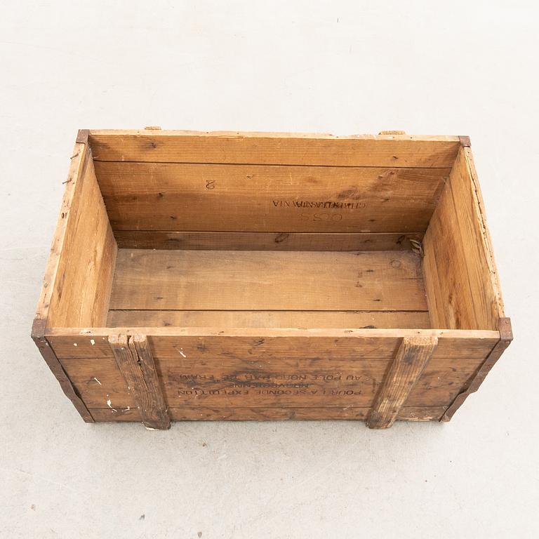 Transport box for the 2nd Polar Expedition, Norway 1898-1902.