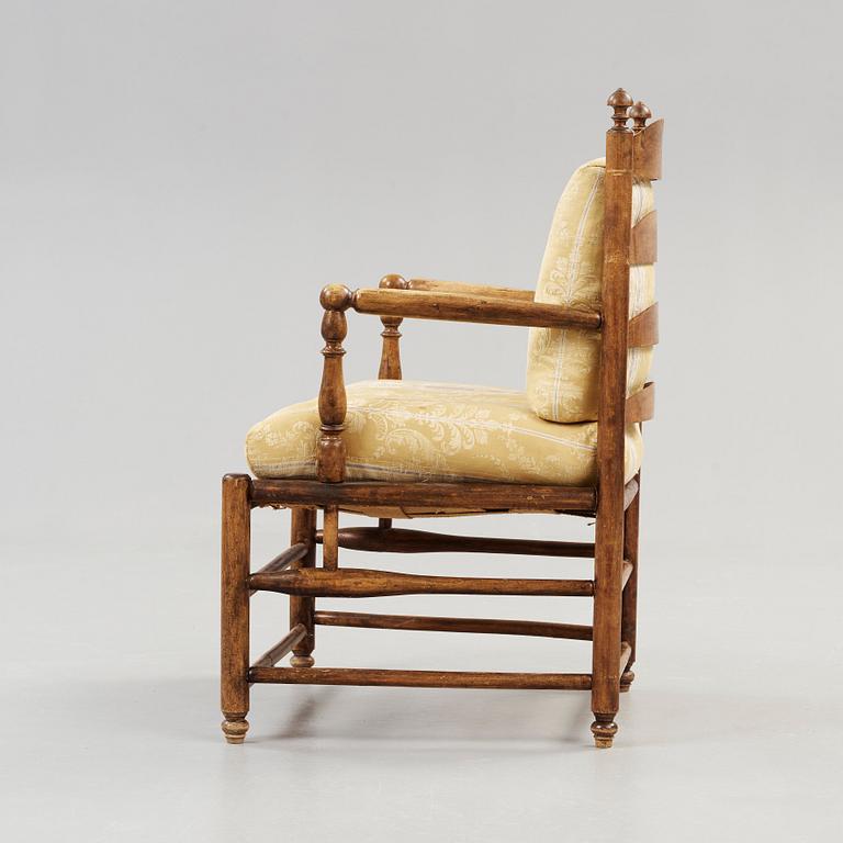 A Gustavian 18th century armchair.