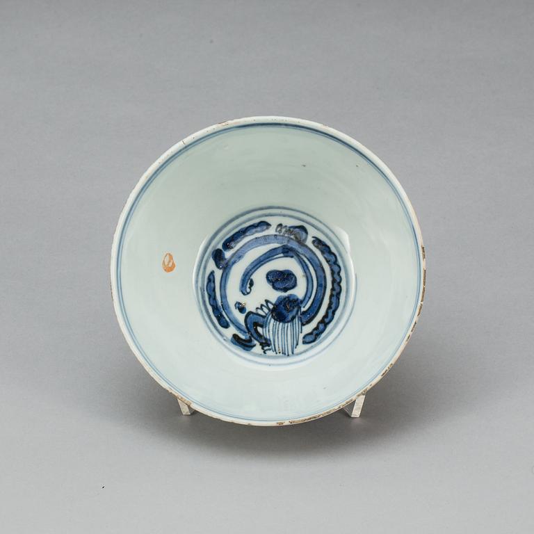 SKÅL, porslin, Kina, Ming (1368-1644).