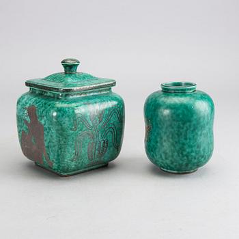 2 PIECES "ARGENTA" BY WILHELM KÅGE, Gustavsberg, Sweden.