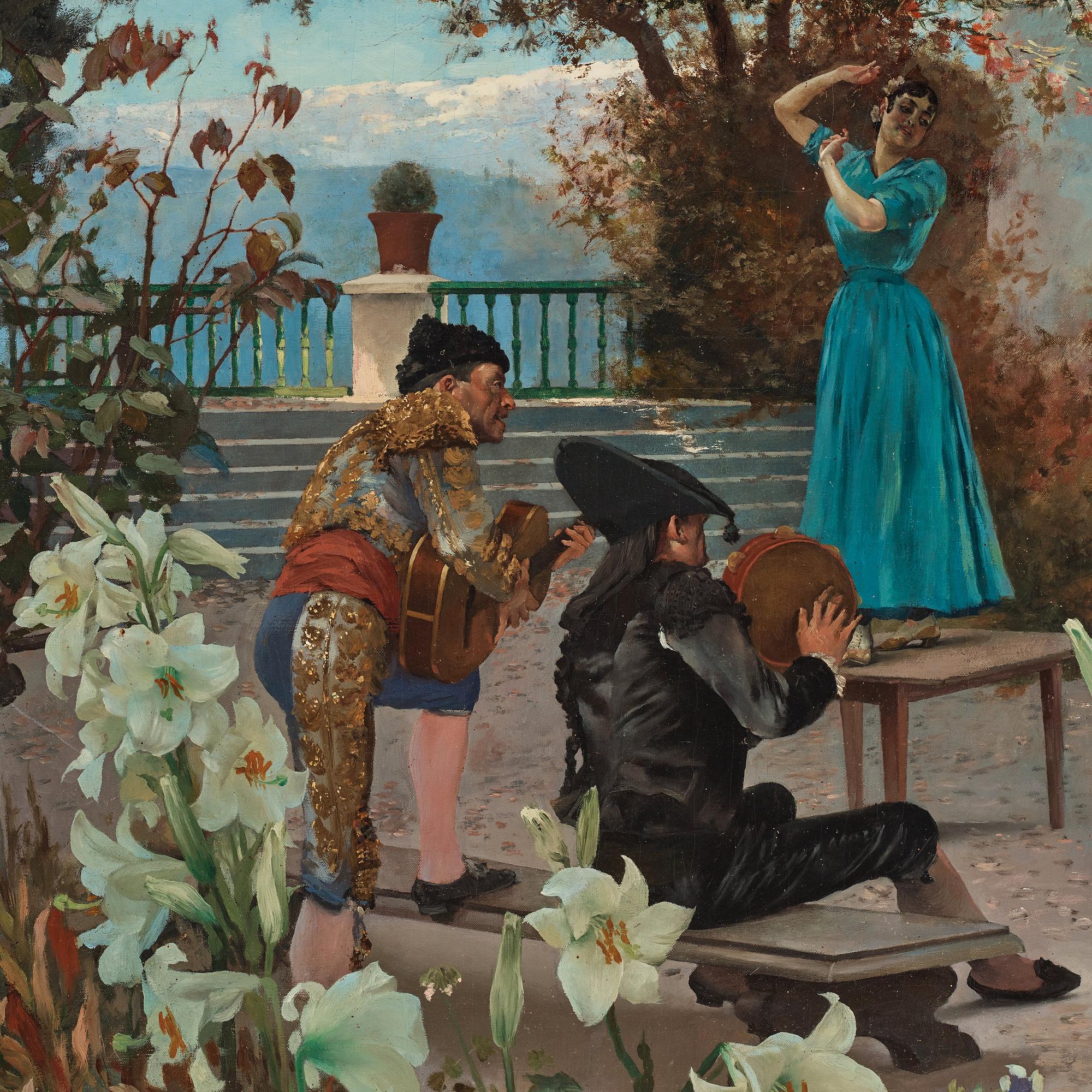 Hugo Birger, "Dansrepetition under Carnavaletid i Granada".