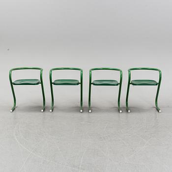 Börge Lindau & Bo Lindekrantz, stolar, 4 st, ur "S70"-serien, Lammek, 1970-tal.