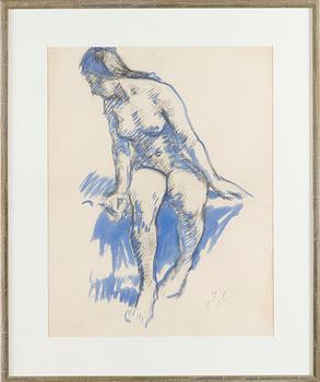 Santeri Salokivi, Sitting Nude Model.