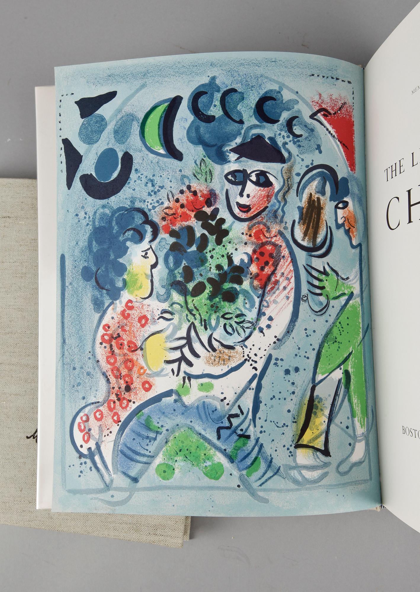 BÖCKER efter MARC CHAGALL, 2 st, Monotypes samt Litograph III.