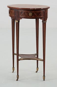 A Gustavian late 18th Century table in the manner of A. Lundelius.