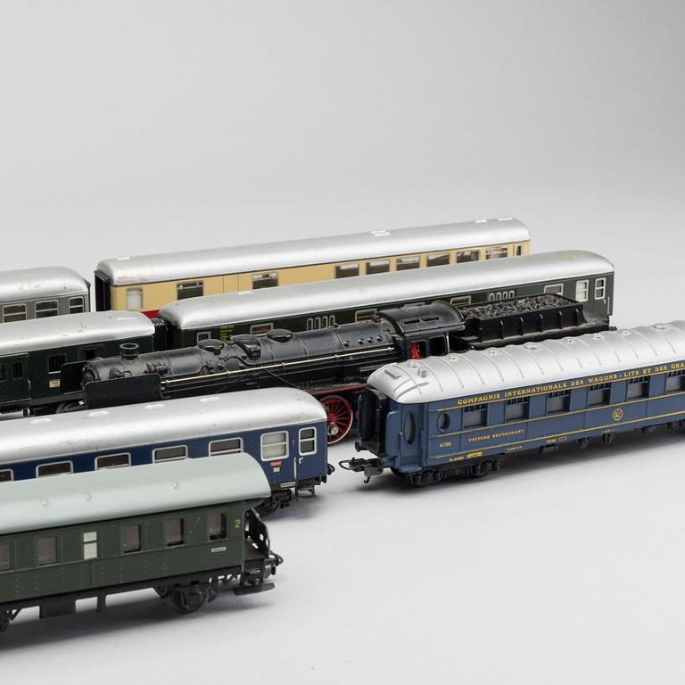 MÄRKLIN, samling lok och vagnar, 1900-talets andra hälft.
