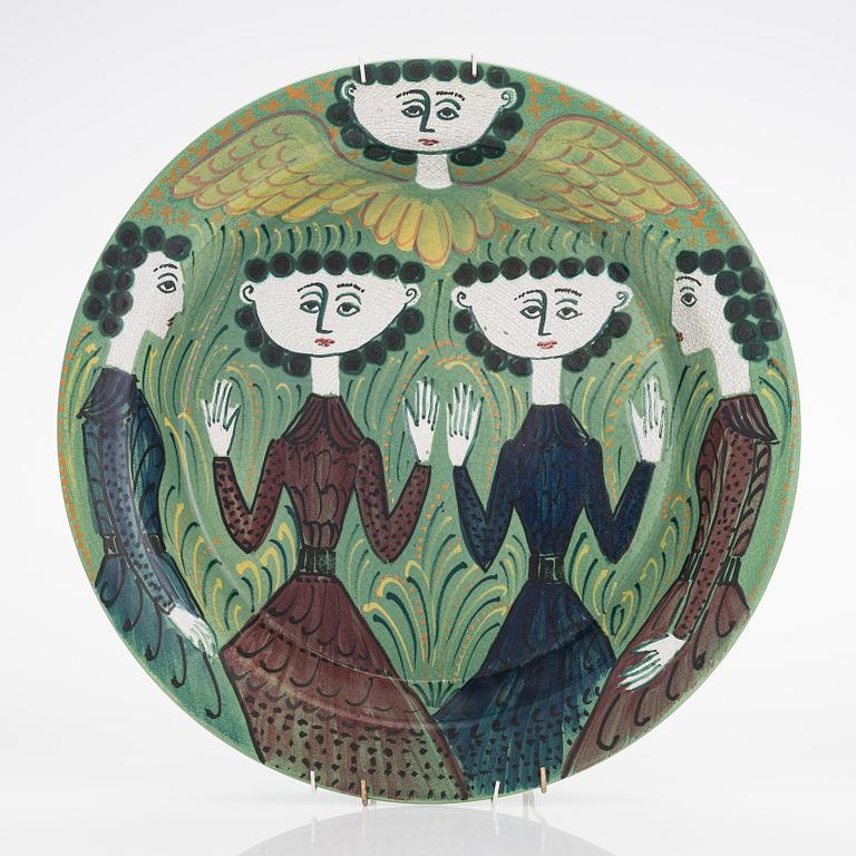 Birger Kaipiainen, a decorative ceramic plate signed Kaipiainen.