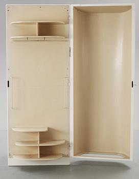 An Alvar Aalto white lacquered birch plywood wardrobe, Huonekalu-ja Rakennustyötedas Oy, Finland 1930's.