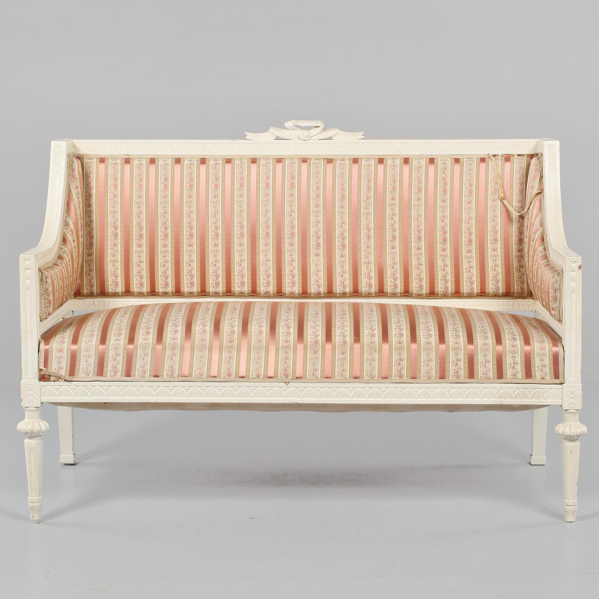 SOFFA, gustaviansk stil, 1800-tal.