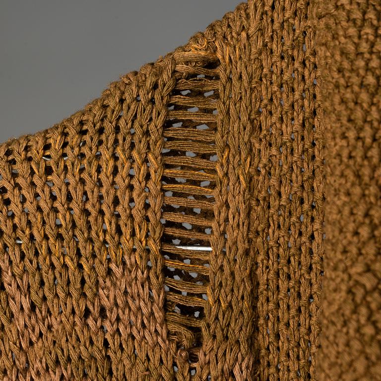 A handknitted cardigan by Ralph Lauren.