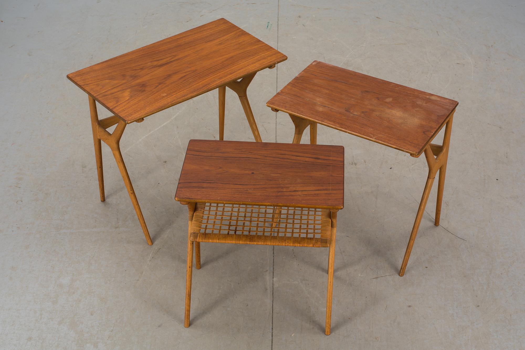 SATSBORD, 3 delar, Danmark. 1900-talets andra hälft.