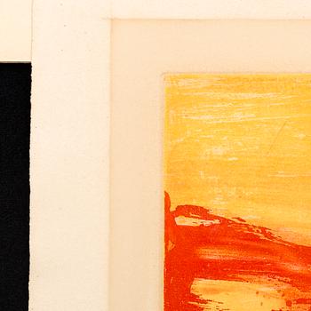 An ZAO WOU-KI colour etching, signed Epreuve d'Artiste and dated -74.