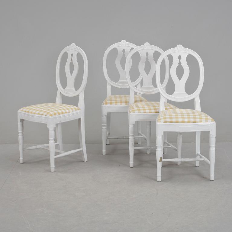 STOLAR, 4 st, gustaviansk stil, 1900-talets första hälft.