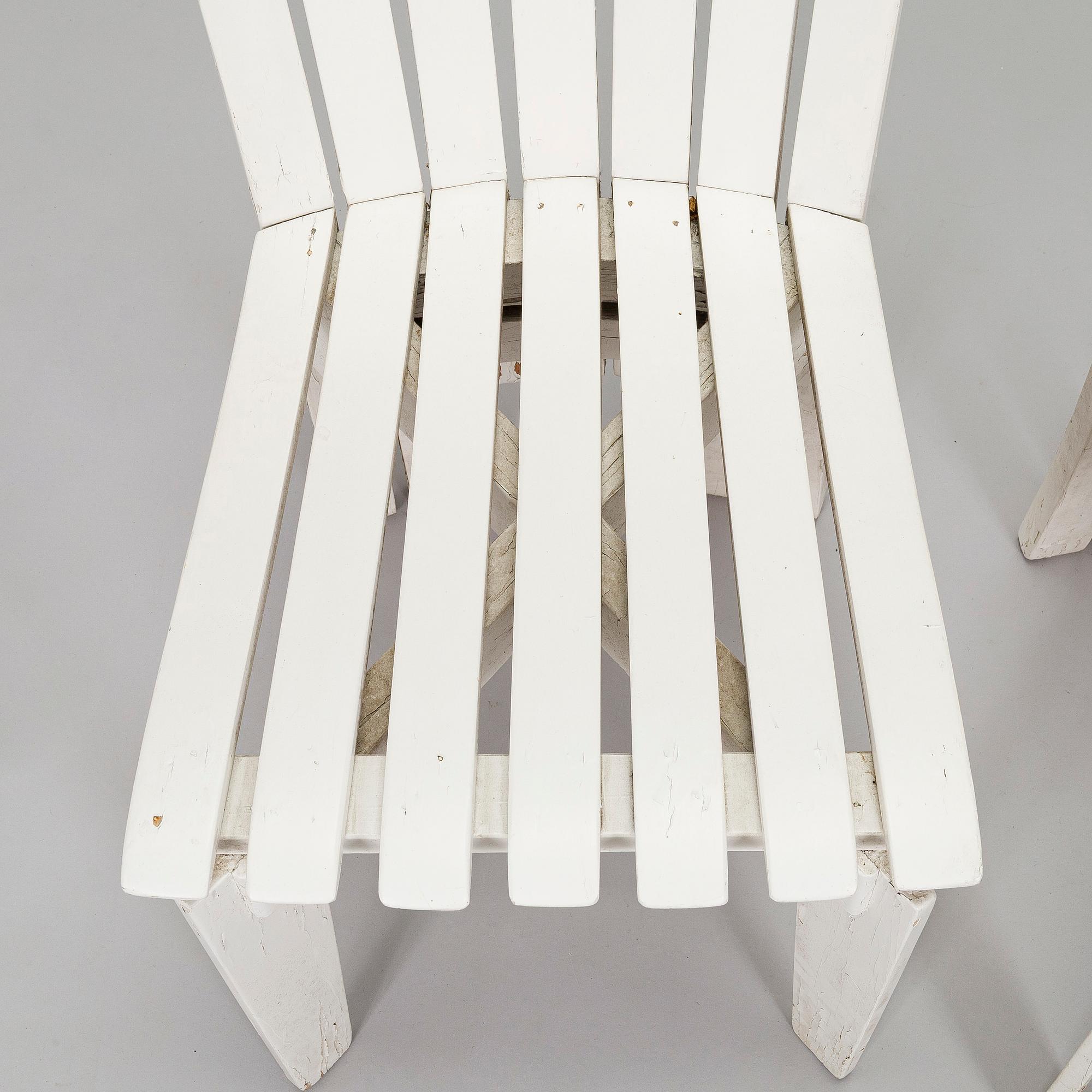 Alvar & Aino Aalto, Tuoleja, 4 kpl, Aurinko-sarja. 1960/70-luku.